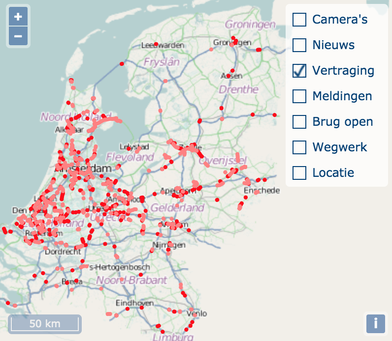 Verraderlijke Gladheid Zorgt Voor Files In Het Land