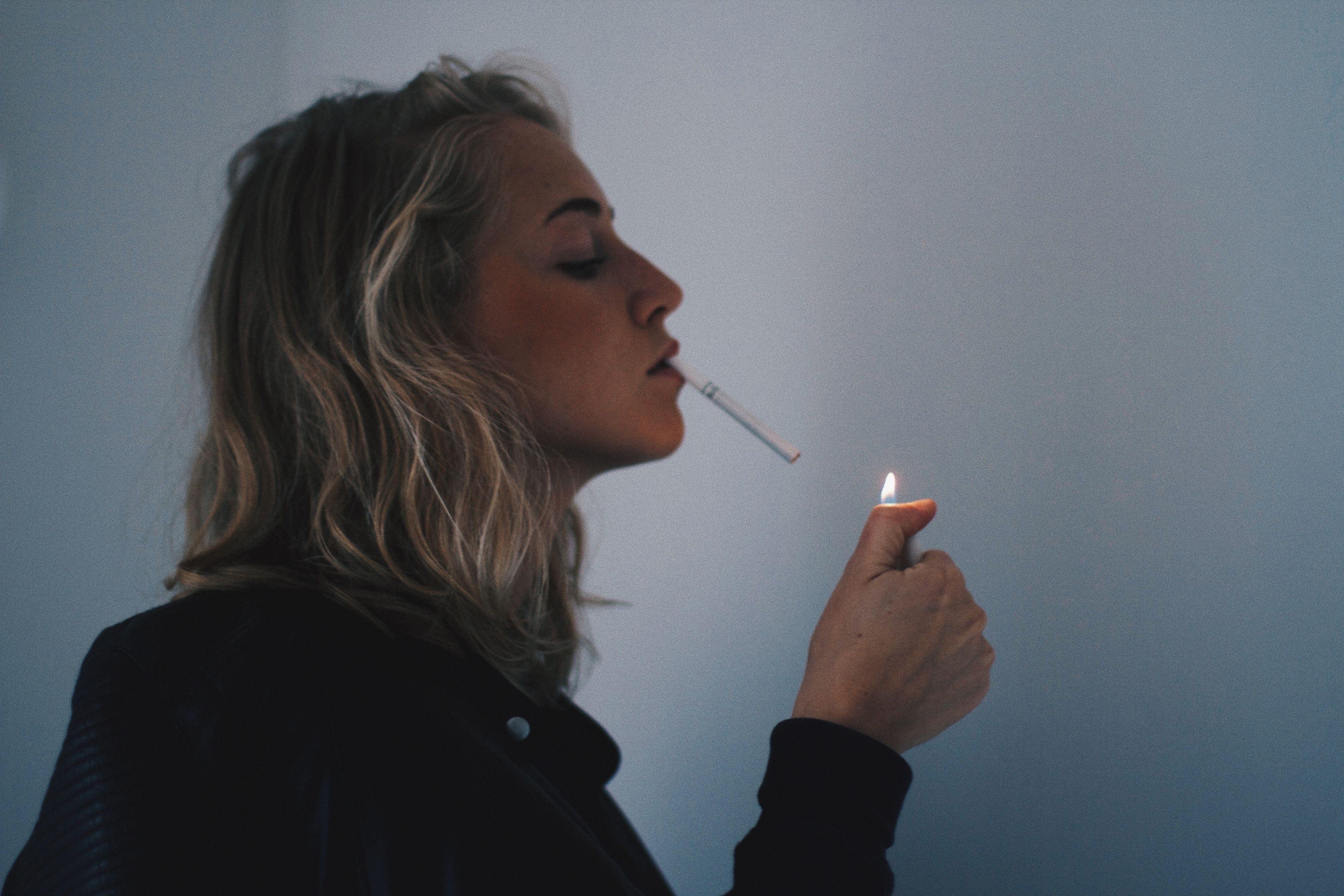 German Girl Smoking