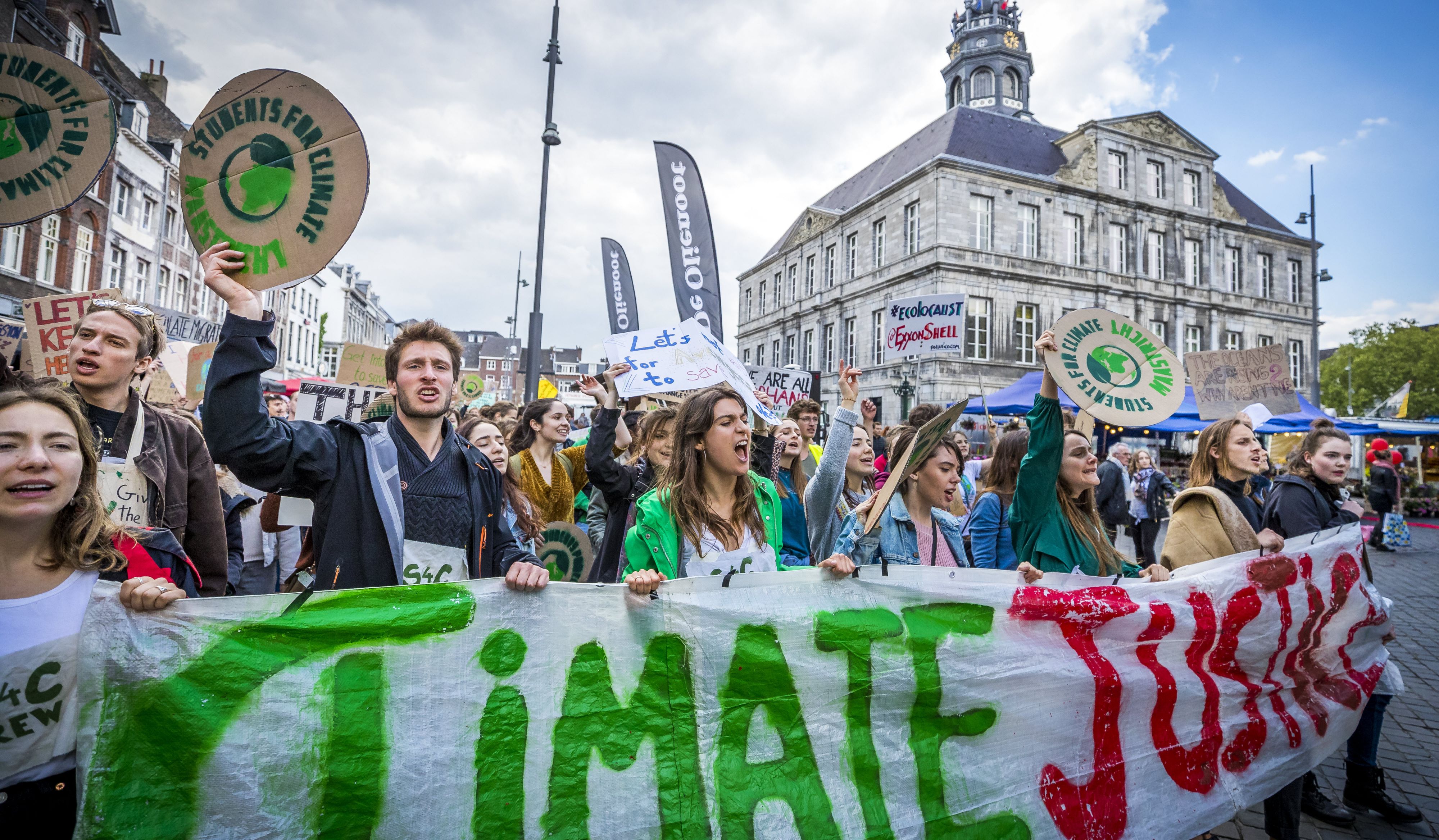 Demonstranten Eisen Meer Actie Op Klimaatverandering