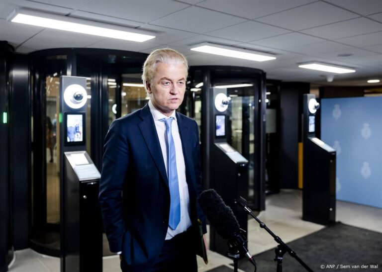 DEN HAAG - Geert Wilders (PVV) na afloop van een nieuwe gespreksronde van informateur Kim Putters. Putters praat met de partijleiders over de vorming van een nieuw kabinet. ANP SEM VAN DER WAL Week van de waarheid voor de kabinetsformatie: 4 vragen en antwoorden