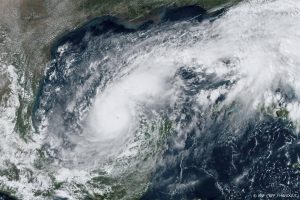 This handout satellite image courtesy of the National Oceanic and Atmospheric Administration (NOAA) and the Regional and Mesoscale Meteorology Branch (RAMMB) shows hurricane Milton churning over the Gulf of Mexico on October 7, 2024. Hurricane Milton exploded in strength Monday to become a potentially catastrophic Category 5 storm bound for Florida, threatening the US state with a second ferocious hurricane in as many weeks.
HANDOUT / NOAA / AFP