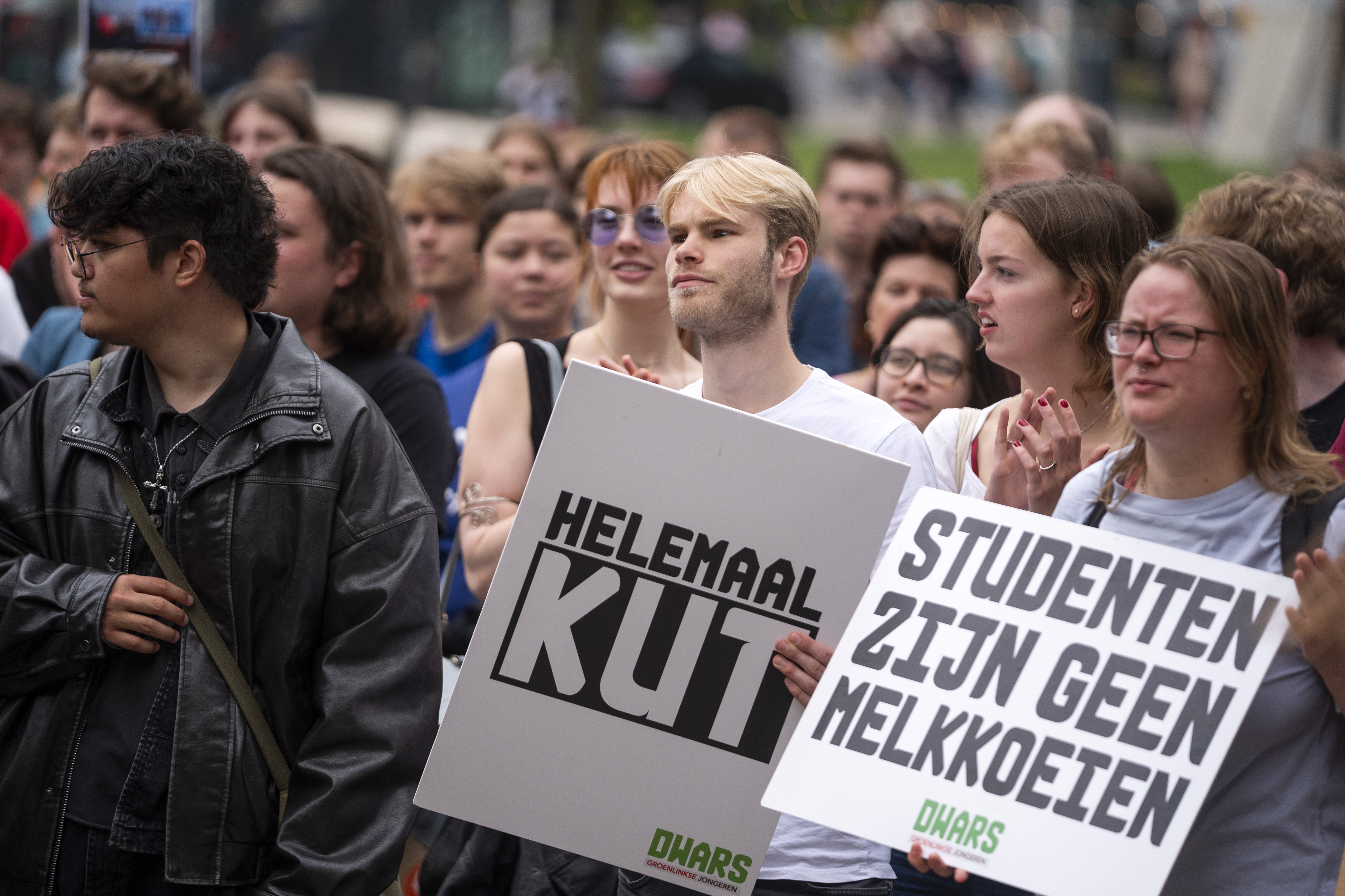 Demonstratie tegen langstudeerboete: ‘Bang dat jongeren niet meer aan een opleiding beginnen’