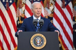 US President Joe Biden speaks about a ceasefire between Israel and Hezbollah in Lebanon, in the Rose Garden of the White House on November 26, 2024, in Washington, DC.  Israel ministers approved a Lebanon ceasefire deal, according to the office of Prime Minister Benjamin Netanyahu. Biden hailed the ceasefire deal as 'good news.' 
SAUL LOEB / AFP